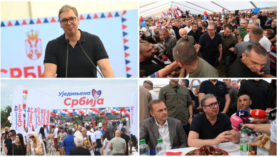 "VIDEĆETE MAŠINE ZA 3 DANA, SVE ĆE BITI GOTOVO ZA MESEC!" Vučić sa narodom kod Bogatića: Stiže povećanje plata i penzija, borite se za Srbiju