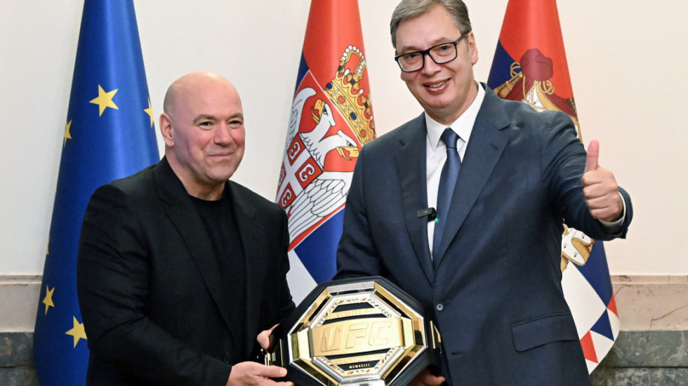 Vučić se sastao sa delegacijom UFC na čelu sa Dejnom Vajtom