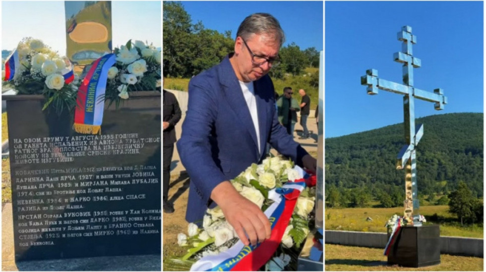 Vučić i Dodik polaganjem venca obeležili žrtve bombardovanja na Petrovačkoj cesti