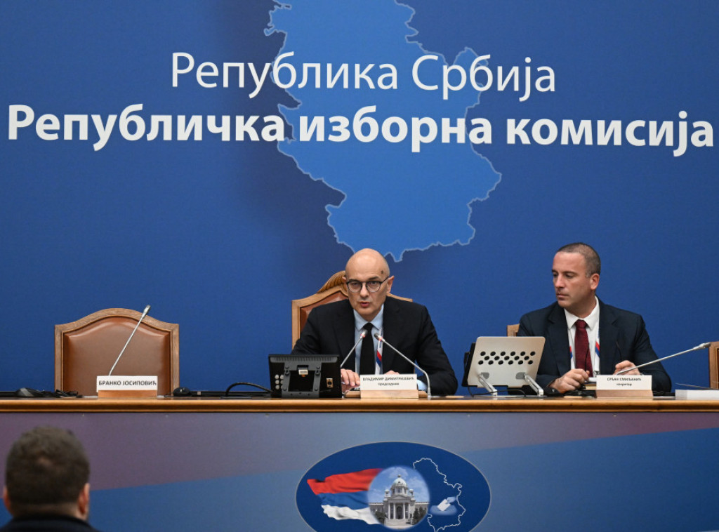 RIK: Na osnovu 8.077 obrađenih biračkih mesta Studentska lista 52,54 odsto, Ujedinjena Srbija 39,29 odsto