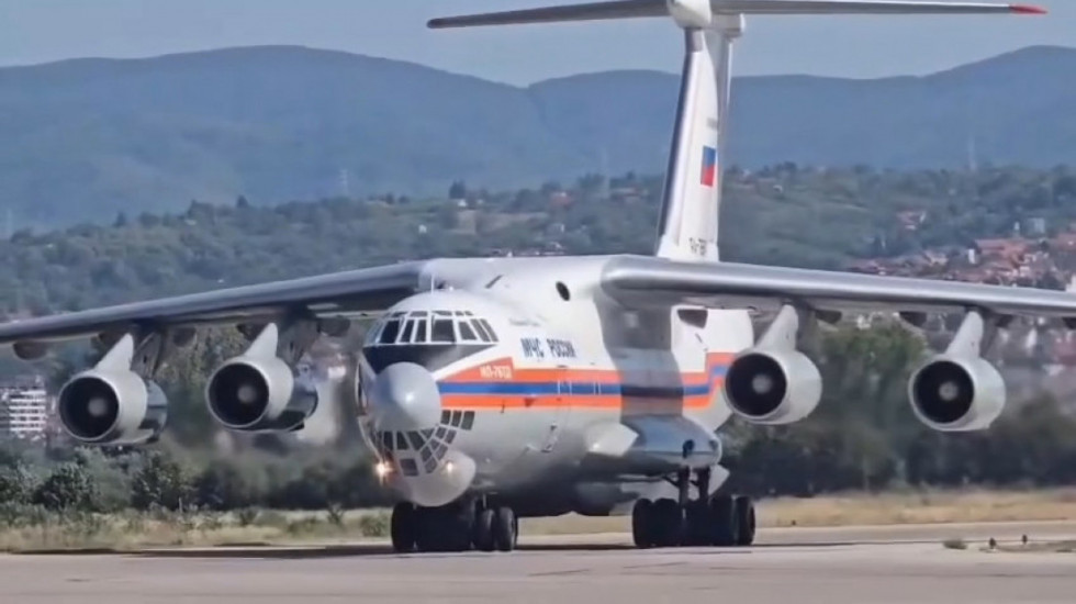 Ruski avion Il-76 za četiri dana izbacio 798 tona vode na požare u Srbiji
